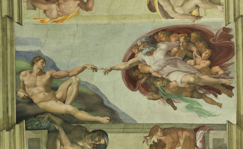 Detail of Sistine Chapel ceiling, Vatican City; Michelangelo, 1508-1512