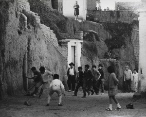 Soccer in the streets; Quito, Ecuador, 1966