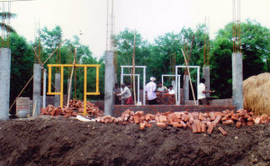 Construction of foundation, Pilot Project