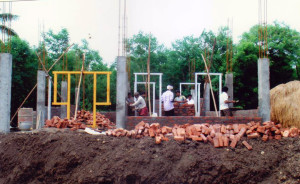 Construction of foundation, Pilot Project