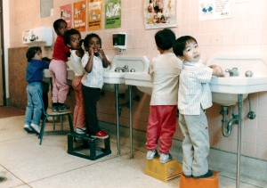 Refugee children at CCIS Daycare, 1987