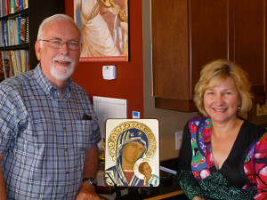 Dr. Mark Charlton and Iconography Instructor Marianna Savaryn