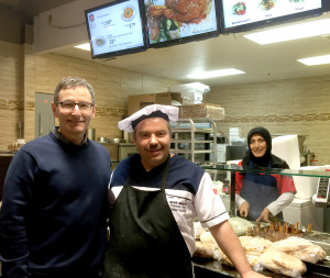 Bill Locke, Mahmut and Selma at Calgary's Crossroads Market