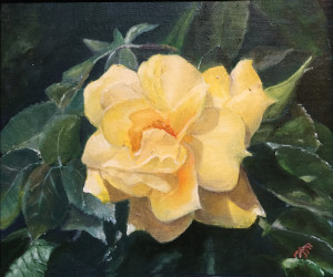 Painting by Carmel Gatt; “Rose”