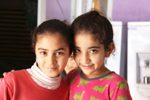Syrian refugee girls