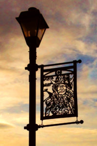 Chief Walking Buffalo street banner